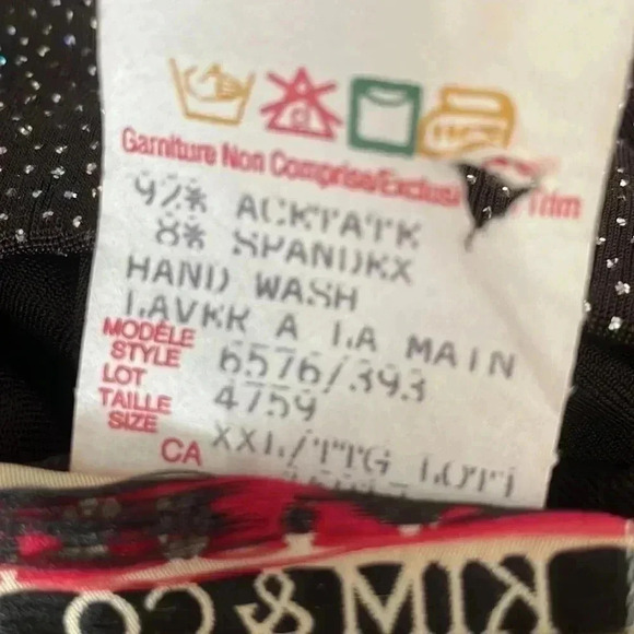 [2XL]Kim&Co Dancing Embellished A Full Stretchy  Skirt - Picture 7 of 7